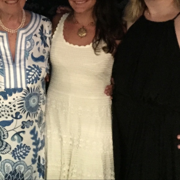 Trina Turk White Crochet Scalloped Summer Dress - Picture 11 of 11